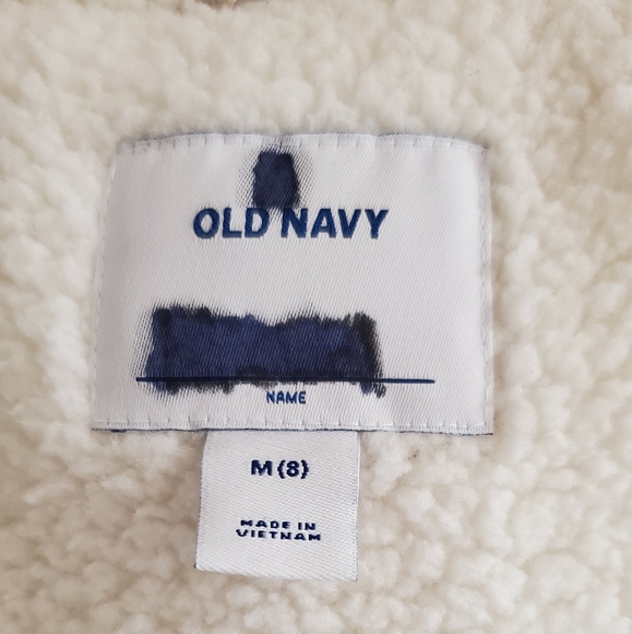 Old Navy Girls Faux Fur Hood Long Sleeve Parka Jacket Light Rose Gold Size 8 - Picture 4 of 5